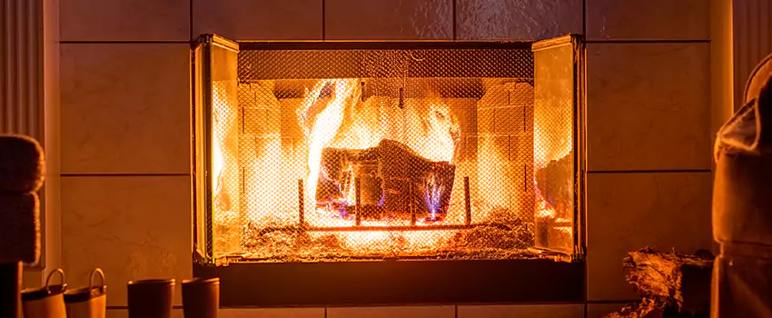 Mendota Hearth Landscape Fireplace Installation in Elyria, Ohio